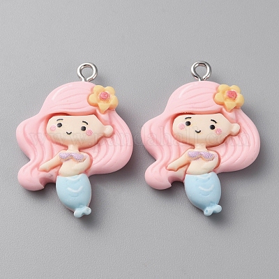 Подвески из непрозрачной смолы с морскими животными RESI-CJC0023-02C-1