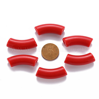 Непрозрачные акриловые бусины MACR-S372-001B-S010-1