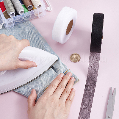 2 рулон 2-х цветной двухсторонней нетканой клеевой ленты для склеивания краев DIY-HY0002-88A-1