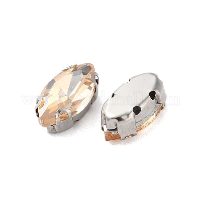 Конский глаз пришить стразами RGLA-L028-08G-03-1