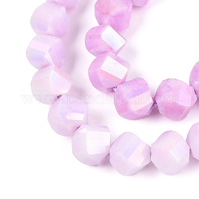 Антикоррозийные гальванические стеклянные бусины GLAA-T025-8mm-14G-1