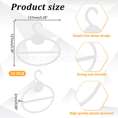 Пластиковые вешалки для шарфов AJEW-WH0528-63B-1