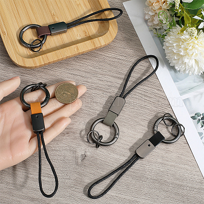 4шт брелок из кожи 4 цветов KEYC-GF0001-13-1