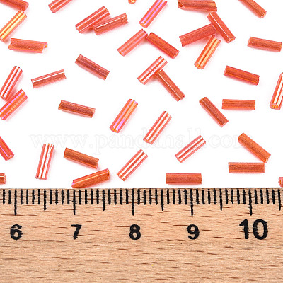 Прозрачные цвета радуги стекло стеклярусом TSDB6MM165-1