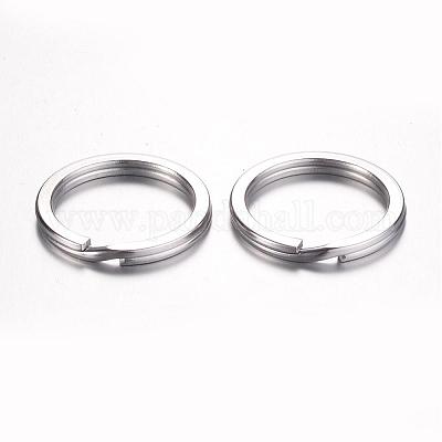 Застежки для брелоков из нержавеющей стали 304 KEYC-D049-01-1