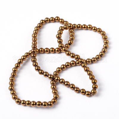 Немагнитные синтетический гематит бисер пряди G-G091-4mm-1-1