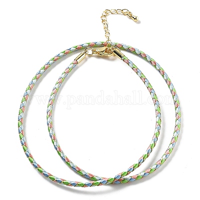 Изготовление плетеных ожерелий из полиэфирного шнура MAK-L043-03G-05-1