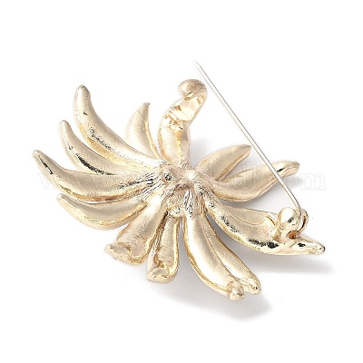 Броши из сплава подсолнечника со стразами для одежды рюкзака&nbsp;LS-JEWB-F038-02LG-1