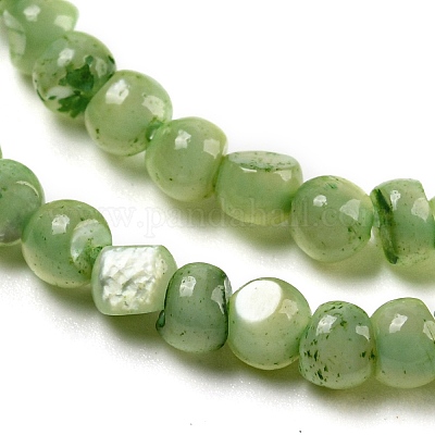 Нити натуральных бусин BSHE-Z005-03E-1