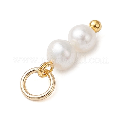 Подвески из натурального культивированного пресноводного жемчуга круглой формы PALLOY-JF04308-1