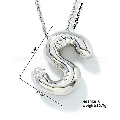 Ожерелья с подвеской в форме буквы из латуни IT0451-13-1