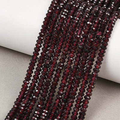 Гранат природный бисер нитей&nbsp;G-B175-A03-2x4mm-1