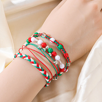 4 шт. 4 стиля рождественских акриловых бусин FS-WG84904-01-1