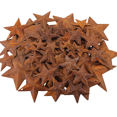 90 шт. 9 стиля звездные ржавые железные большие подвески&nbsp;IFIN-GF0001-12-1