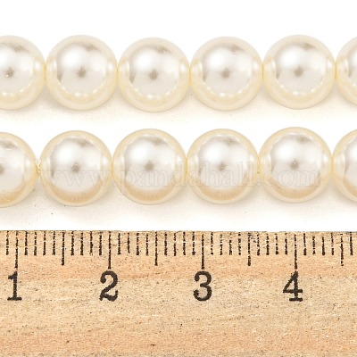 Стеклянные жемчужные бусины X-HY-G002-01D-02-1