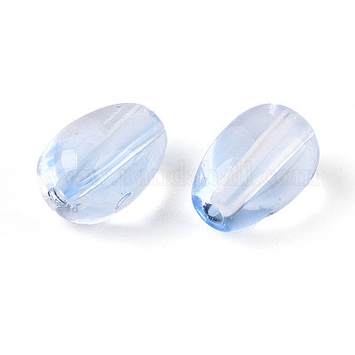 Выпечка расписные прозрачные стеклянные бусины DGLA-N014-10G-1