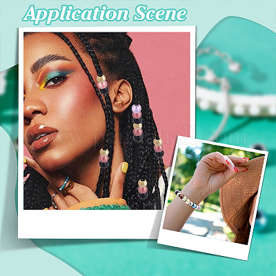 200 шт. матовые рондельные акриловые бусины&nbsp;ACRP-HY0001-04-1