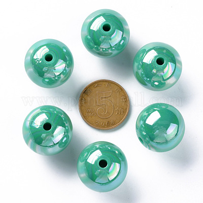 Непрозрачные акриловые бусины MACR-S370-D20mm-28-1