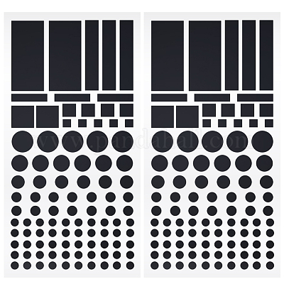 1 лист светодиодных наклеек для животных с затемнением и 1 листа светодиодных наклеек с полузатенением и затемнением STIC-CN0001-04-1