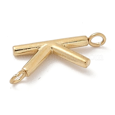 Подвески-буквы из нержавеющей стали 304 STAS-M108-01G-11-1