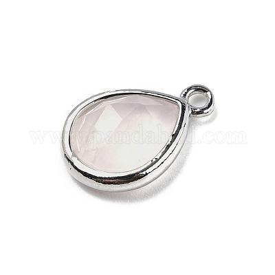 Ограненные подвески из натурального розового кварца G-U019-05P-09-1