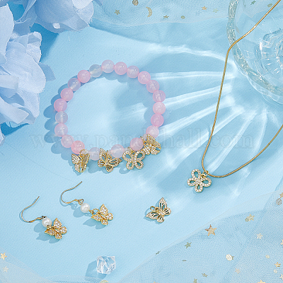 8 шт. 4 стиля латунные подвески с микропаве и кубическим цирконием KK-HS0015-21-1