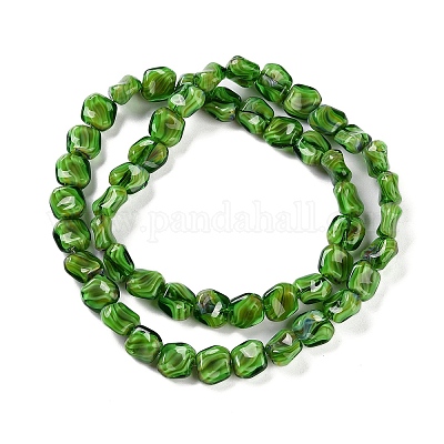 Стеклянные бусины миллефлори ручной работы X-LAMP-M018-01A-05-1