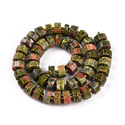 Природные Unakite бисер нитей G-T140-27-1