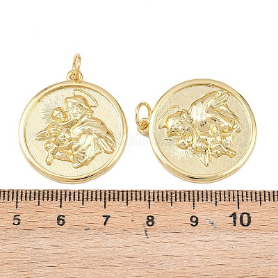 Латунные подвески&nbsp;KK-P339-01A-G-1