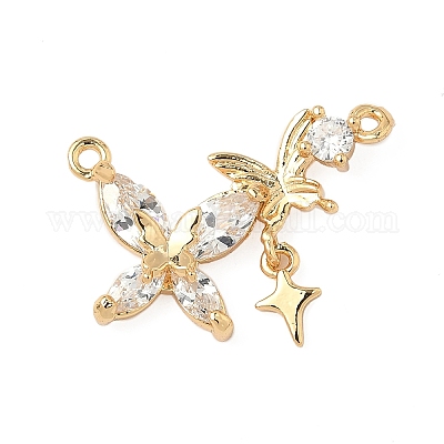 Латунные микро проложить кубического циркония подвески KK-S531-11G-B-1