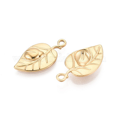 Подвески в форме листьев из нержавеющей стали 304 STAS-T069-34G-1