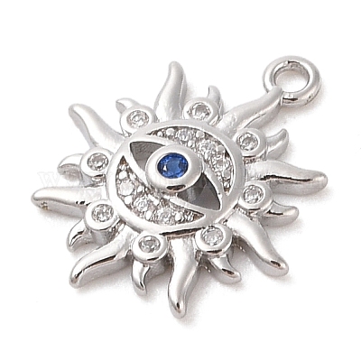 Латунные микро проложить кубического циркония подвески KK-S388-17P-1