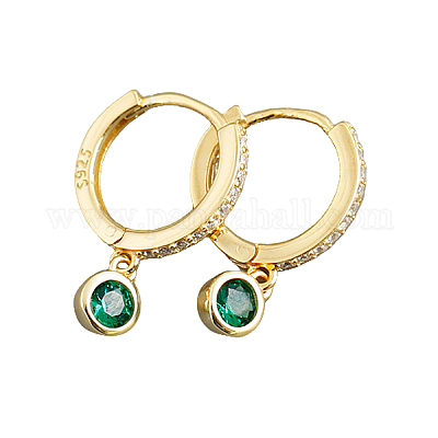 S925 плоские круглые серьги-кольца из стерлингового серебра TQ3244-4-1