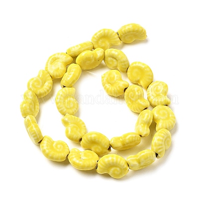 Фарфоровые бусины ручной работы серии «Океан» PORC-R002-03-02-1