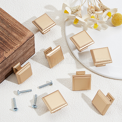 10 шт. квадратные ручки для ящиков из сплава FIND-GO0004-04-1