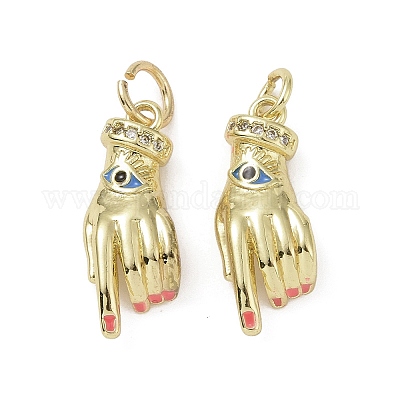 Латунные микро проложить кубического циркония подвески KK-L209-077G-01-1