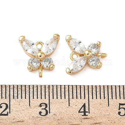 Латунные подвески из прозрачного кубического циркония KK-Z136-70G-1