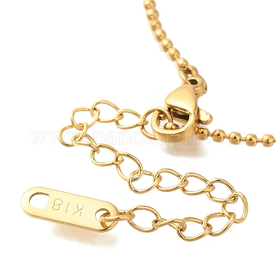 Ионное покрытие (ip) браслеты из нержавеющей стали 304 с шариковой цепочкой BJEW-H613-07G-1