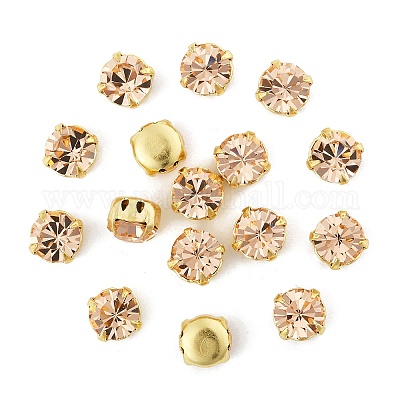 Preciosa® maxima crystal в пришивной чашке X-PRC-SS34-90300-G-1