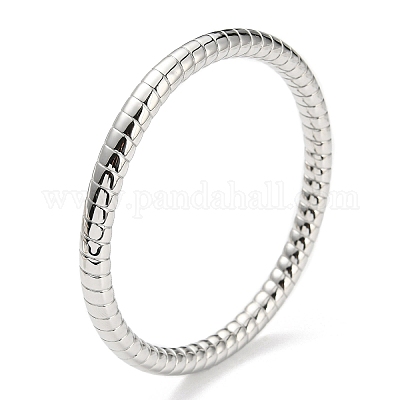Браслеты из нержавеющей стали 304 с рифлением BJEW-G686-04P-1