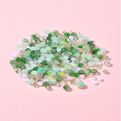 Наборы для изготовления браслетов из круглых акриловых бусин своими руками DIY-FS0007-02D-1