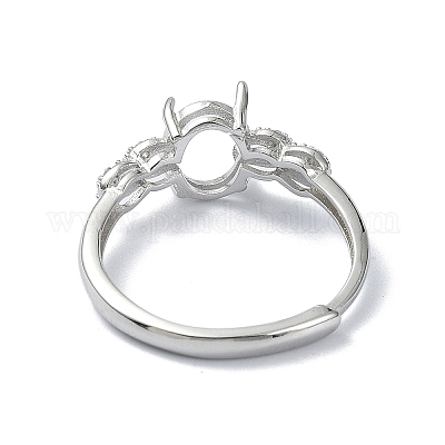 Регулируемые 925 серебряные серьги с 4 зубцами STER-K179-33P-1