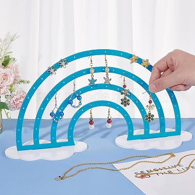 Акриловый дисплей серьги стойки EDIS-WH0029-11A-1