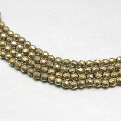Природного пирита бисер нитей X-G-J002-19-1
