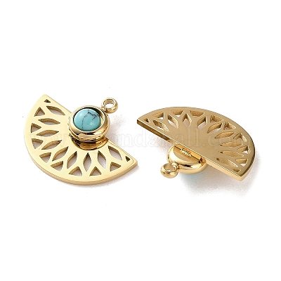 Синтетические бирюзовые подвески STAS-L022-556G-02-1