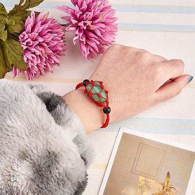 Регулируемый плетеный нейлоновый шнур макраме мешочек изготовление браслета AJEW-SW00013-07-1