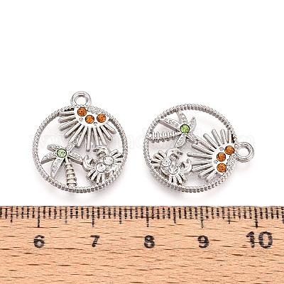 Подвески из сплава и страз PALLOY-T092-17P-1