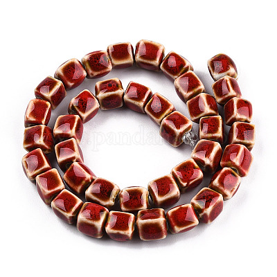 Фарфора ручной работы шарик нити PORC-N007-28-1