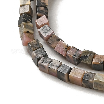 Природные родонит бисер нитей G-B064-A31-1