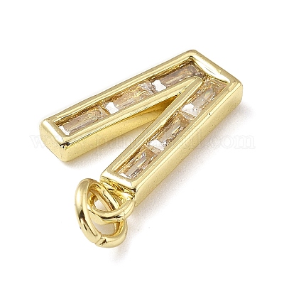 Латунные микро проложить кубического циркония подвески KK-V014-01G-22-1